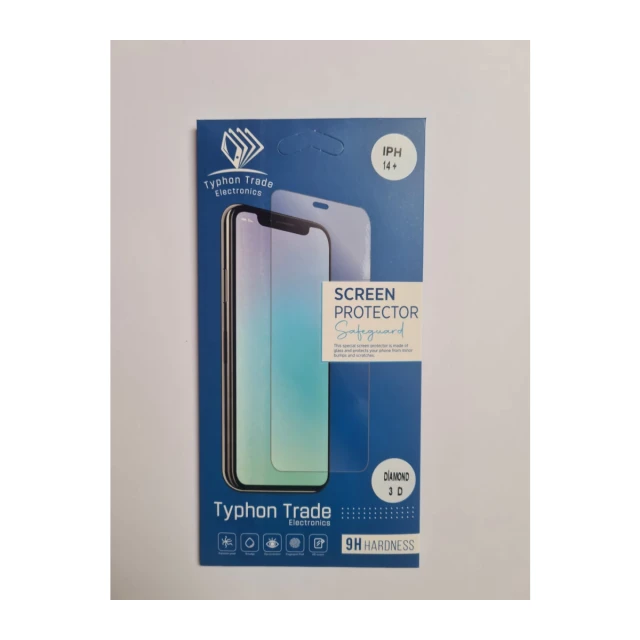 iPhone 14+ Diamond 3D Fullcover Antistatic zaštitno staklo