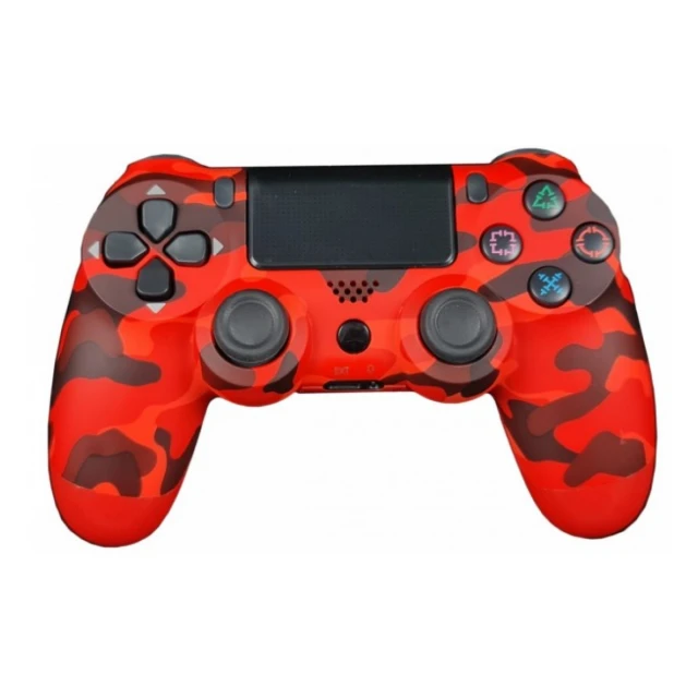 JPD-Wireless-Thrillershock PC/PS4 CAMO RED Gembird Bezicni gamepad sa dvostrukom vibracijom