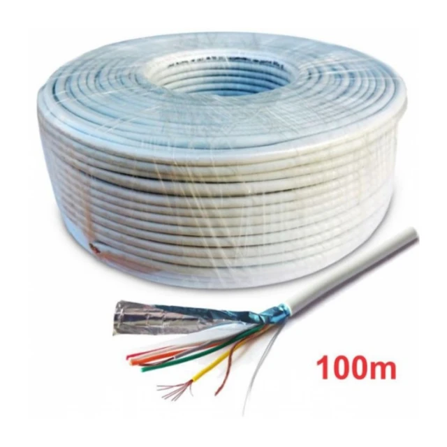 KABL-ALARM-6X0.22 Alarmni kabl 6*0.22 CCA sa folijom 100m
