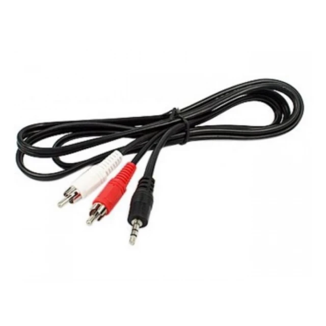 Kabl E-Green Audio 3.5mm stereo (M) - 2xRCA (M) 3m crni