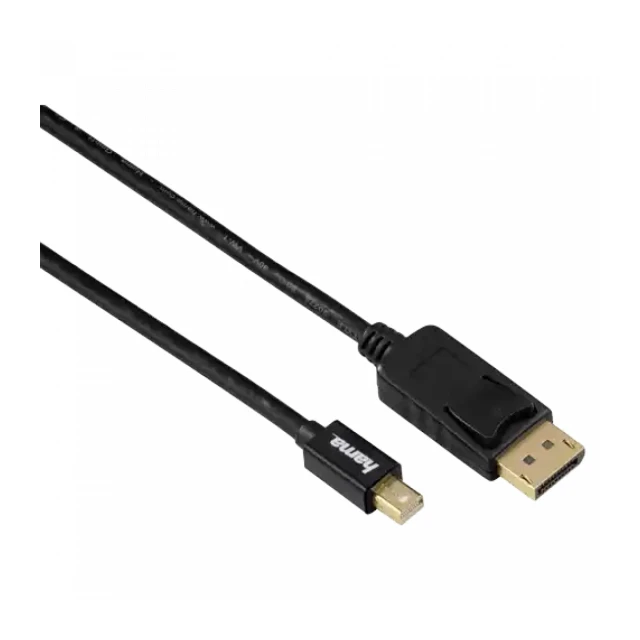 Kabl mini DP na DP v1.2, Hama 1.8m 4K 60Hz gold plated, double shielded 54563