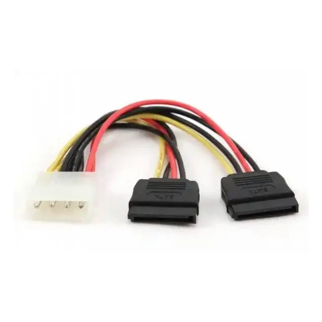 Kabl Molex - Sata x2 30cm Ž/M Gembird CC-SATA-PSY-0.3M