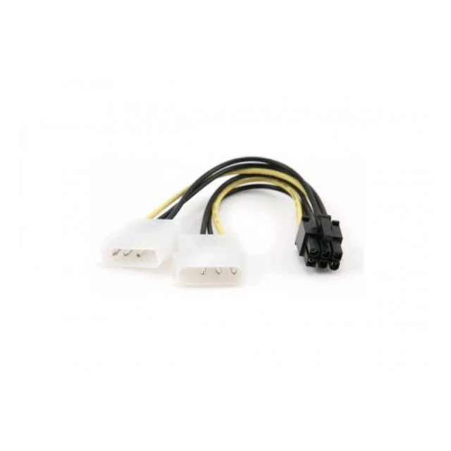 Kabl Wiretek 2x4Pin Molex MALE na 6Pin PCIEx FEMALE 