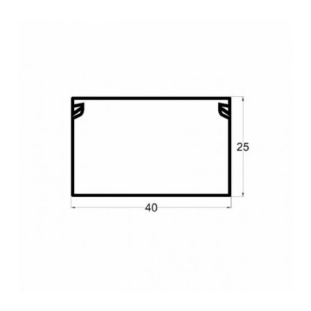 Kanalica ME-40x25mm 2m samolepljiv kablovski kanal PVC