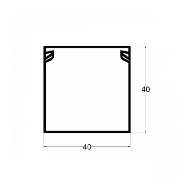 Kanalica ME-40x40mm 2m kablovski kanal PVC