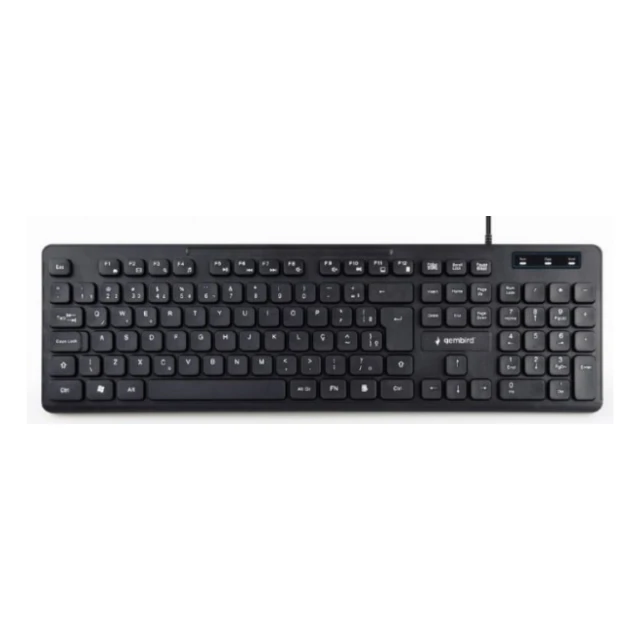 KB-MCH-04 * Gembird Multimedijalna tastatura, chocolate, USB, US layout, Slim black (399)