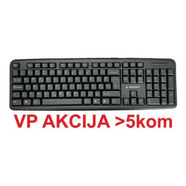 KB-U-103-YU ** Gembird Standardna tastatura SRB (YU) layout black USB (404)