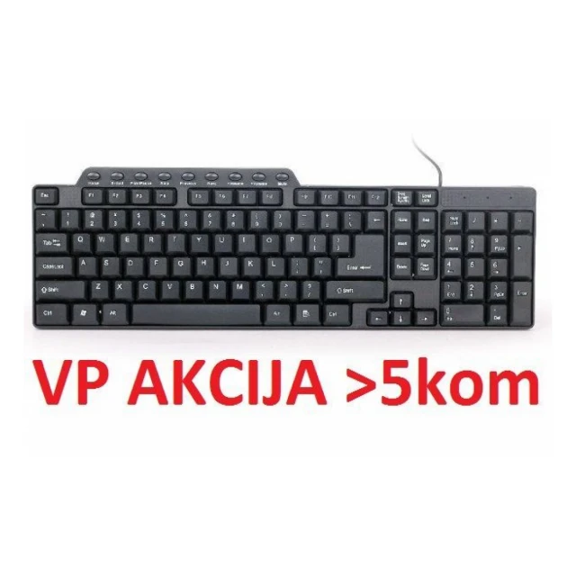 KB-UM-104 Gembird Multimedijalna tastatura US layout black USB