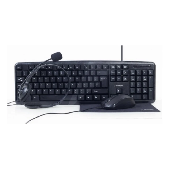 KBS-UO4-01 Gembird 4-in-1 office set, tastatura, slusalice, mis i podloga