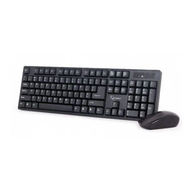 KBS-W-01 Gembird 2.4 GHz Slim Bezicni mis + tastatura US layout black