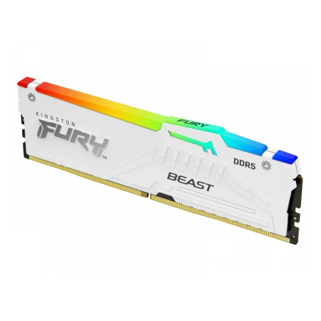 KINGSTON DIMM DDR5 16GB 5200MT/s KF552C36BWEA-16 Fury Beast RGB White Expo 