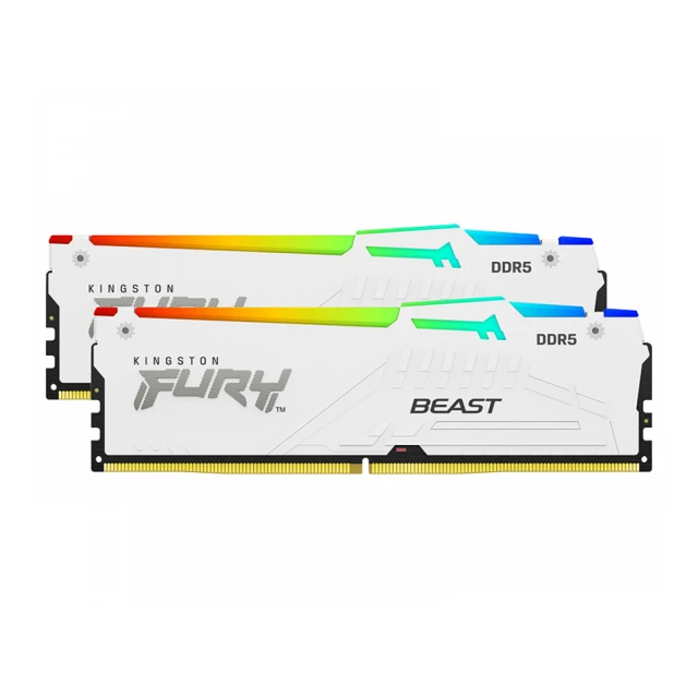 KINGSTON DIMM DDR5 32GB (2x16GB kit) 6800MT/s KF568C34BWAK2-32 FURY Beast White RGB XMP 