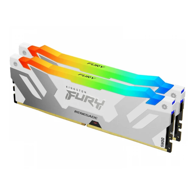 KINGSTON DIMM DDR5 32GB (2x16GB kit) 8000MT/s KF580C38RWAK2-32 FURY Renegade Silver/White RGB XMP 