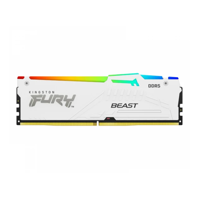 KINGSTON DIMM DDR5 32GB 5200MT/s KF552C40BWA-32 Fury Beast RGB White XMP 