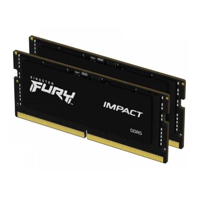 KINGSTON SODIMM DDR5 64GB (2x32GB kit) 5600MT/s KF556S40IBK2-64 FURY Impact Black 