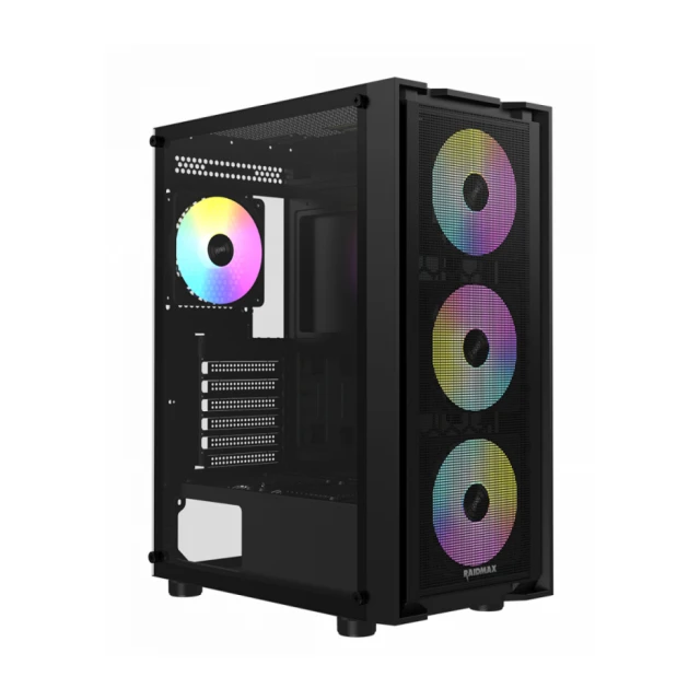 Kuciste Raidmax Vector 216 Black 4 x RGB fan/Window/V216TBF