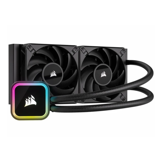 Kuler za PC CORSAIR iCUE H100i ELITE/RGB/120mm x 25mm/crna