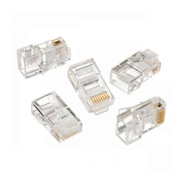 LC-8P8C-001/10  Modular plug RJ45 8P8C 30u CAT5 gold plated, 10 u pakovanju / CENA PO PAKOVANJU