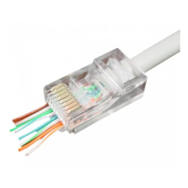 LC-PTU-01/10 Gembird Univerzalni pass-through modul UTP plug RJ45 8P8C, 10 u pak /CENA PO PAKOVANJU