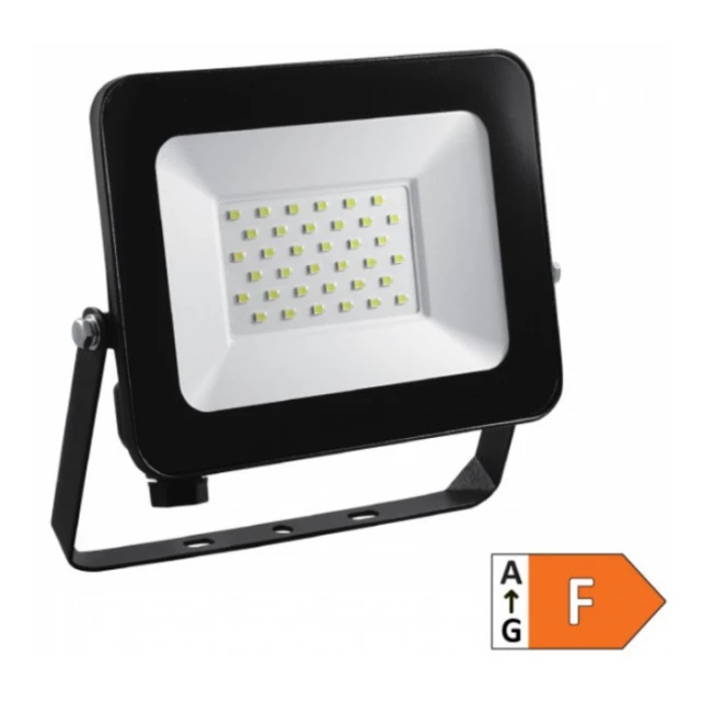 LED reflektor 30W 6500k LRF024EW-30W/BK Crna