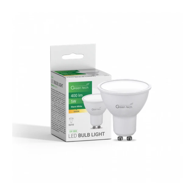 LED SIJALICA GU10 5W 3000K IP20 Sanan chip GREEN TECH
