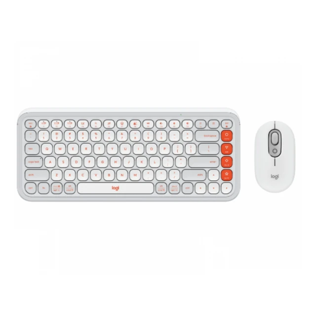 LOGITECH POP Icon Combo US tastatura bela 