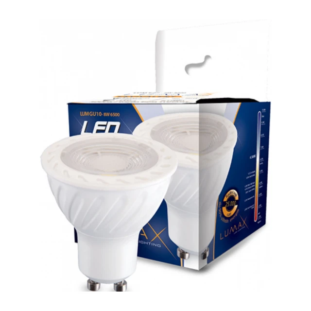 Lumax LED sijalica GU10 8W, 6500K