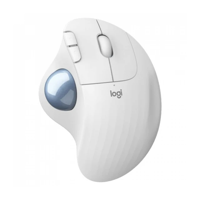 M575 Ergo Wireless Trackball Mouse White