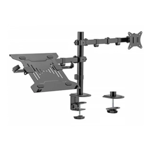 MA-DA-03 Gembird Podesivi stoni drzac za monitor tilt, 17-32 max.9kg + nosac za laptop