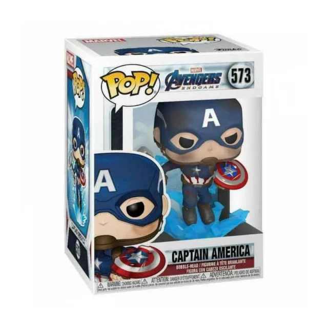 Marvel Endgame POP! Vinyl - Captain America w/Broken Shield&Mjolnir