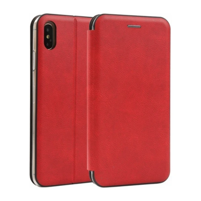 MCLF11-IPHONE XS Max * Futrola Leather FLIP Red (149)