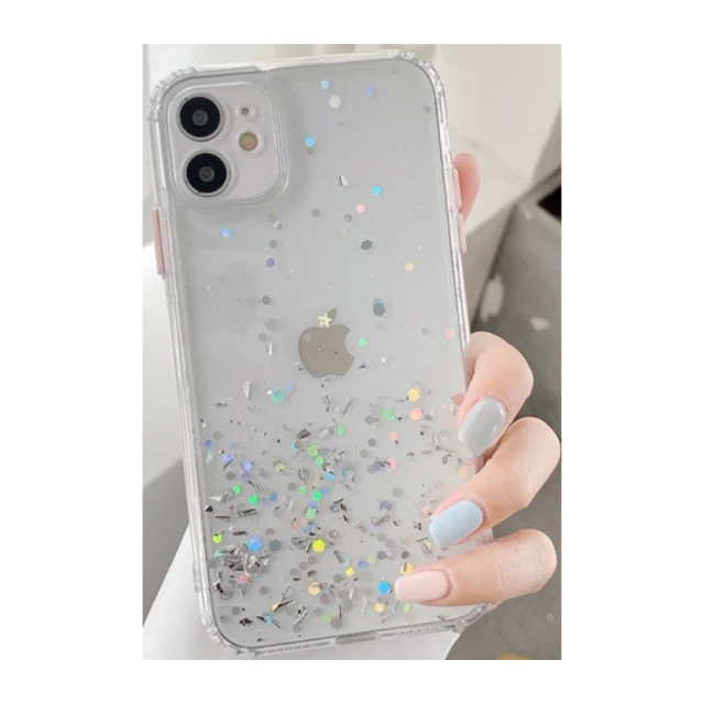 MCTK6-IPHONE XS Max * Furtrola 3D Sparkling star silicone Transparent (89)