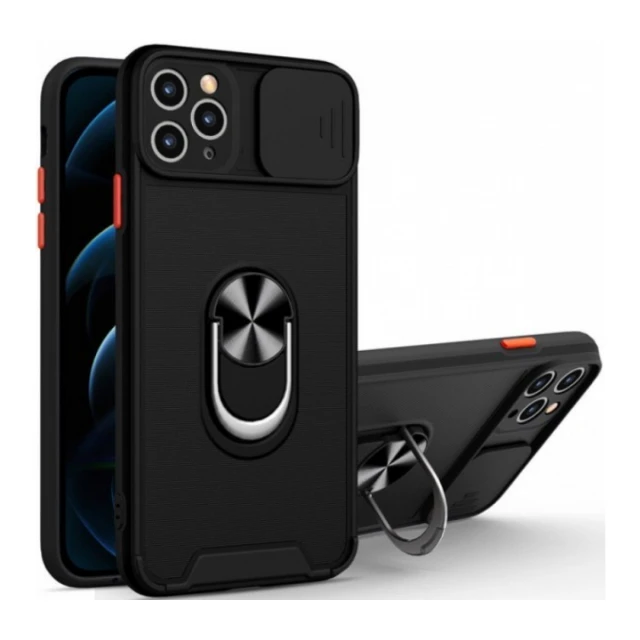 MCTR8-IPHONE XS Max * Futrola Magnetic Defender Silicone Black (149)