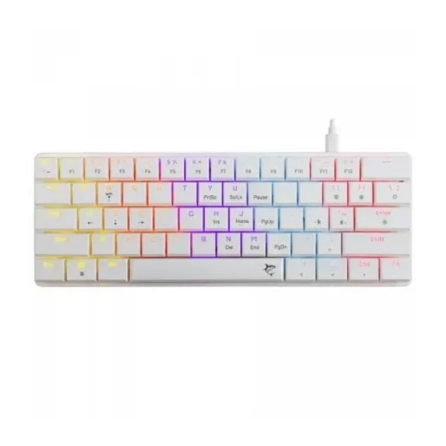 Mehanička tastatura White Shark Nagamaki GK 006211 Bela/Low Profile/Red switches/RGB