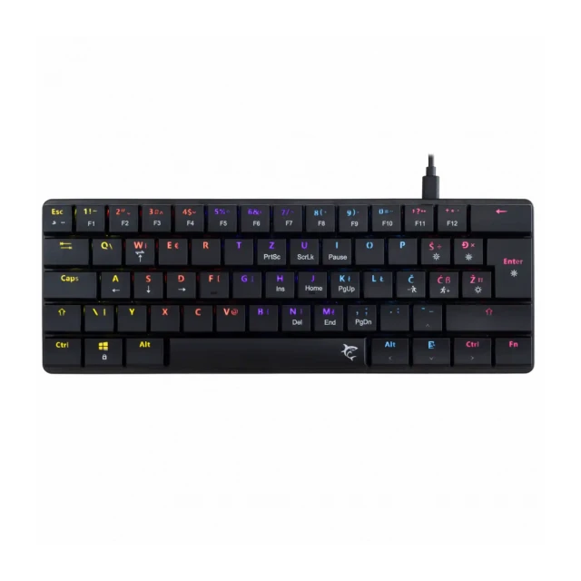 Mehanička tastatura White Shark Nagamaki GK 006112 Crna/Low Profile/Red switches/RGB