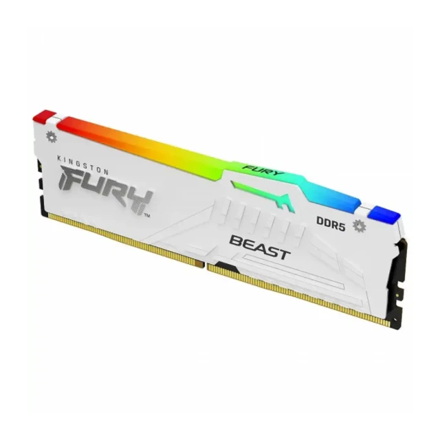 Memorija DDR5 32GB 5200MHz Kingston Fury Beast White RGB Expo KF552C36BWEA-32