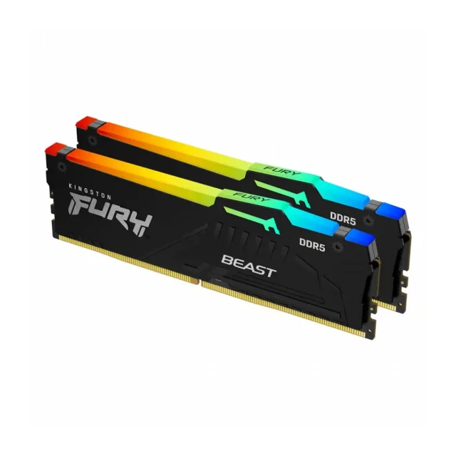 Memorija DDR5 32GB 5600MHz Kingston Fury Beast RGB KF556C36BBEAK2-32