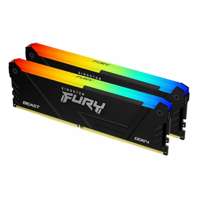 Memorija KINGSTON 32GB(2x16GB)/DIMM/DDR4/3600MHz/CL18/FURY Beast RGB