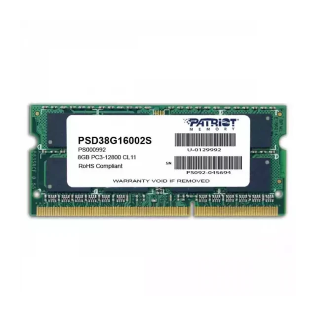 Memorija SODIMM DDR3 8GB 1600MHZ Patriot Signature PSD38G16002S