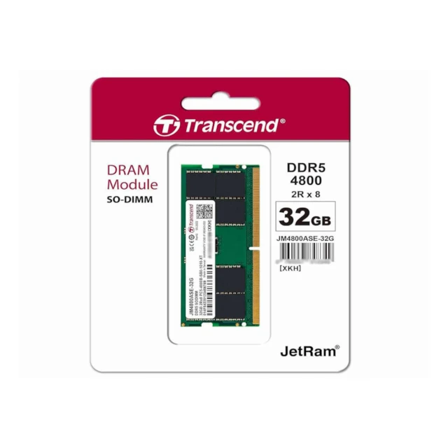 Memorija TRANSCEND 32GB/SODIMM/DDR5/4800MHz/CL40/crna