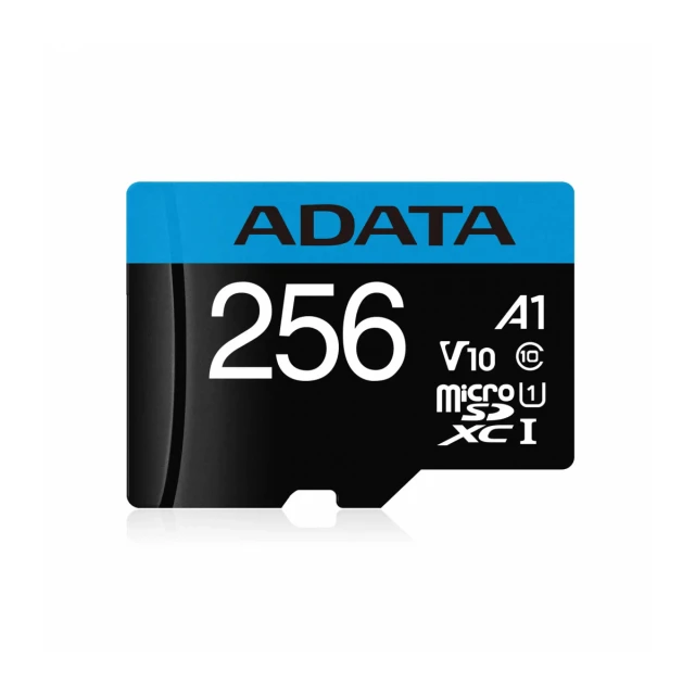 Micro SD Card 256GB AData + SD adapter AUSDX256GUICL10A1-RA1/ class 10