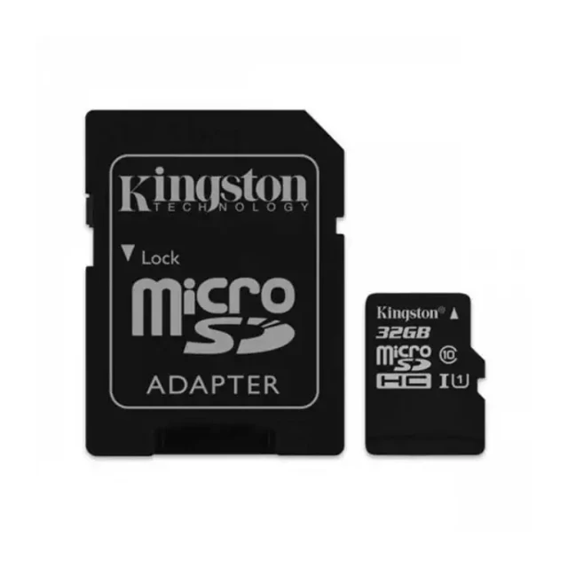 Micro SD Card 32GB Kingston + SD adapter SDCS2/32GB class 10