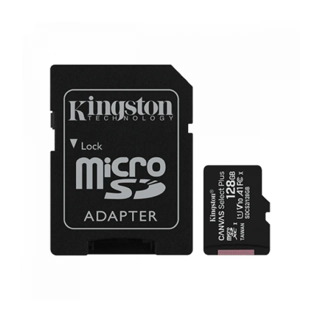 Micro SD Kingston 128GB Canvas Select Plus SDCS2/128GB + sd adapter