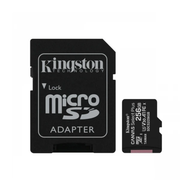 Micro SD Kingston 256GB Canvas Select Plus, SDCS2/256GB + sd adapter