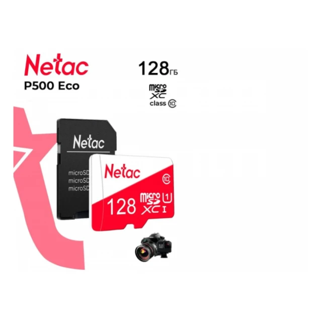 Micro SDXC Netac 128GB P500 ECO NT02P500ECO-128G-R sa adapterom