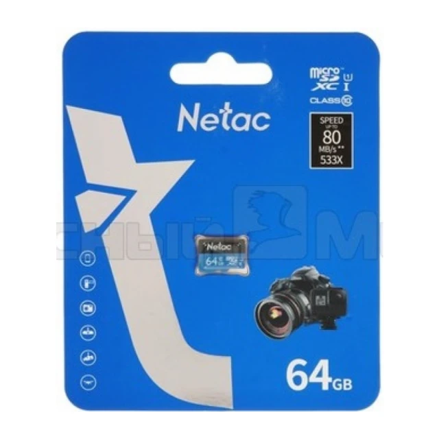 Micro SDXC Netac 64GB P500 Standard NT02P500STN-064G-S