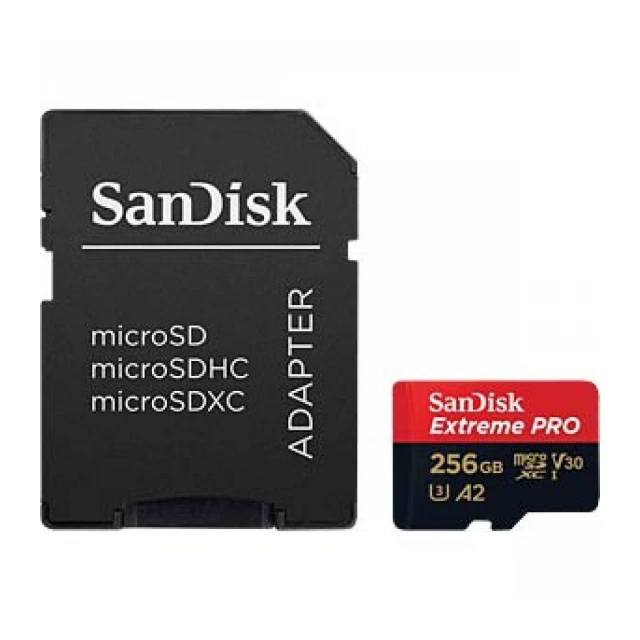 Micro SDXC SanDisk 256GB Extreme Pro, SDSQXCD-256G-GN6MA + adapter