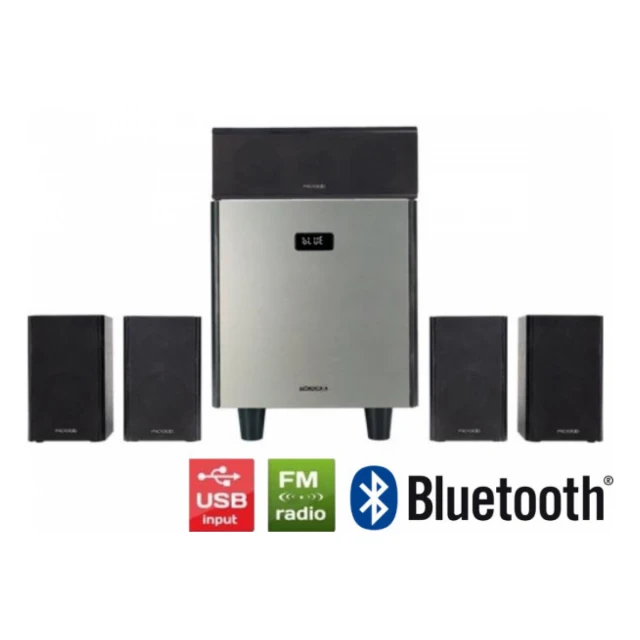 Microlab HTS800 Home Theater System 180W, Bluetooth, LED Screen, Aux, USB, DVD5.1, Optical, HDMI, FM