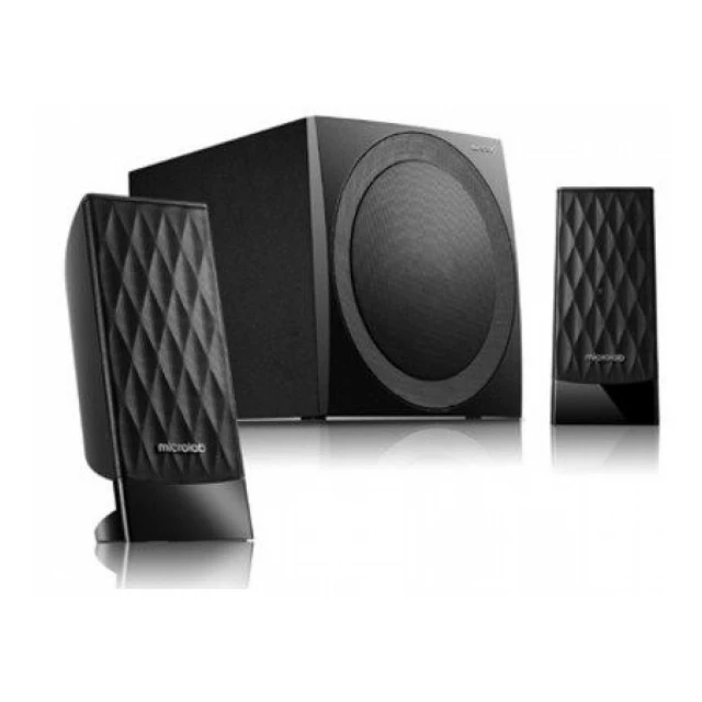 Microlab M300U Aktivni drveni zvucnici 2.1  38W RMS(14W,2x12W) SD, USB, FM radio, 3.5mm