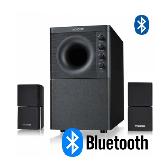 Microlab X3BT Aktivni drveni zvucnici 2.1 sistem 98W RMS, 3,5mm, Bluetooth